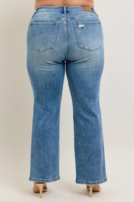 Judy Blue plus size straight jeans view