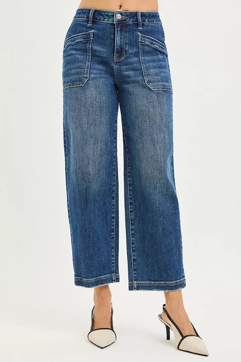RISEN baggy jeans side view showing relaxed slouchy leg