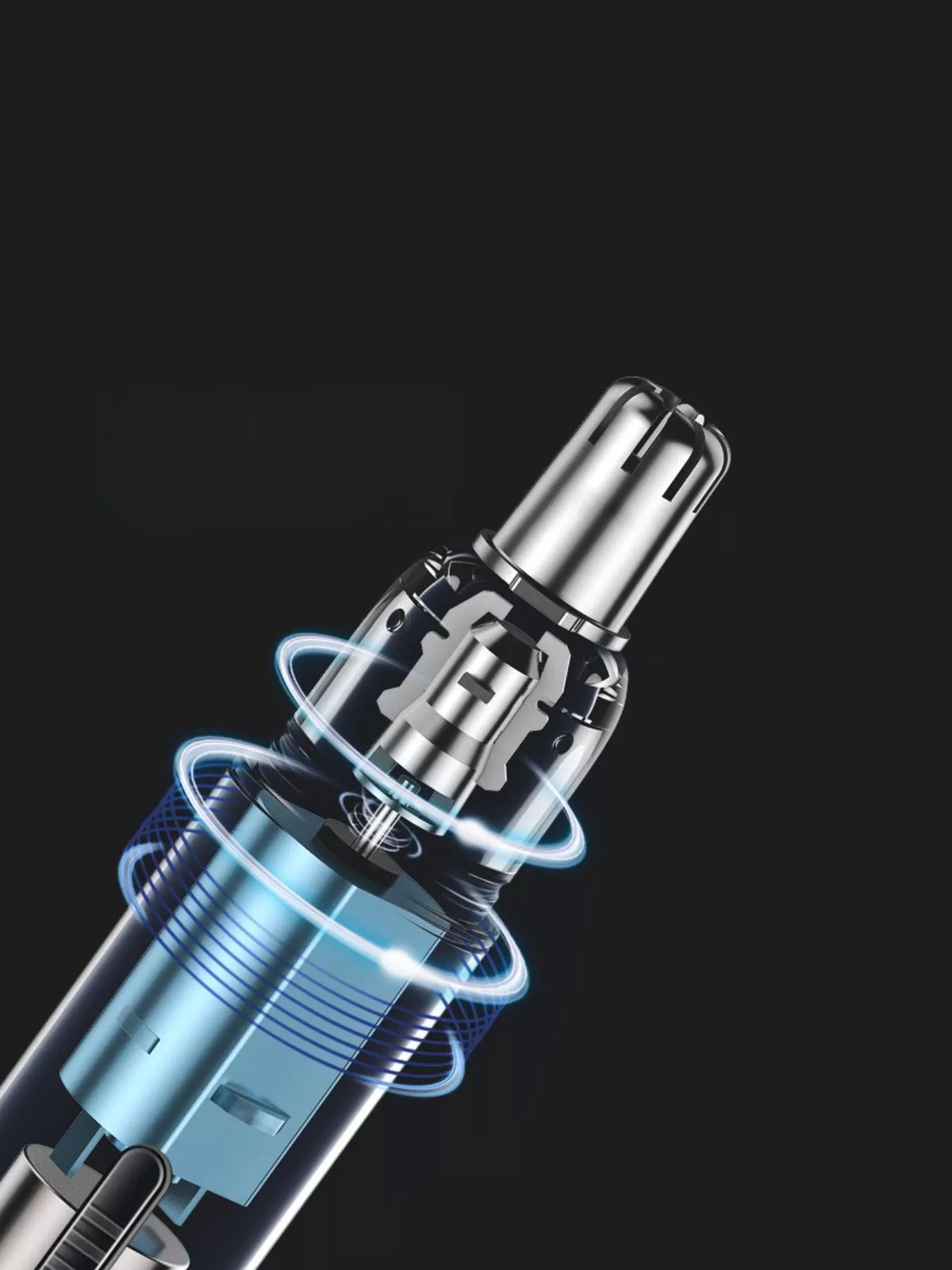 Trimmer held in hand