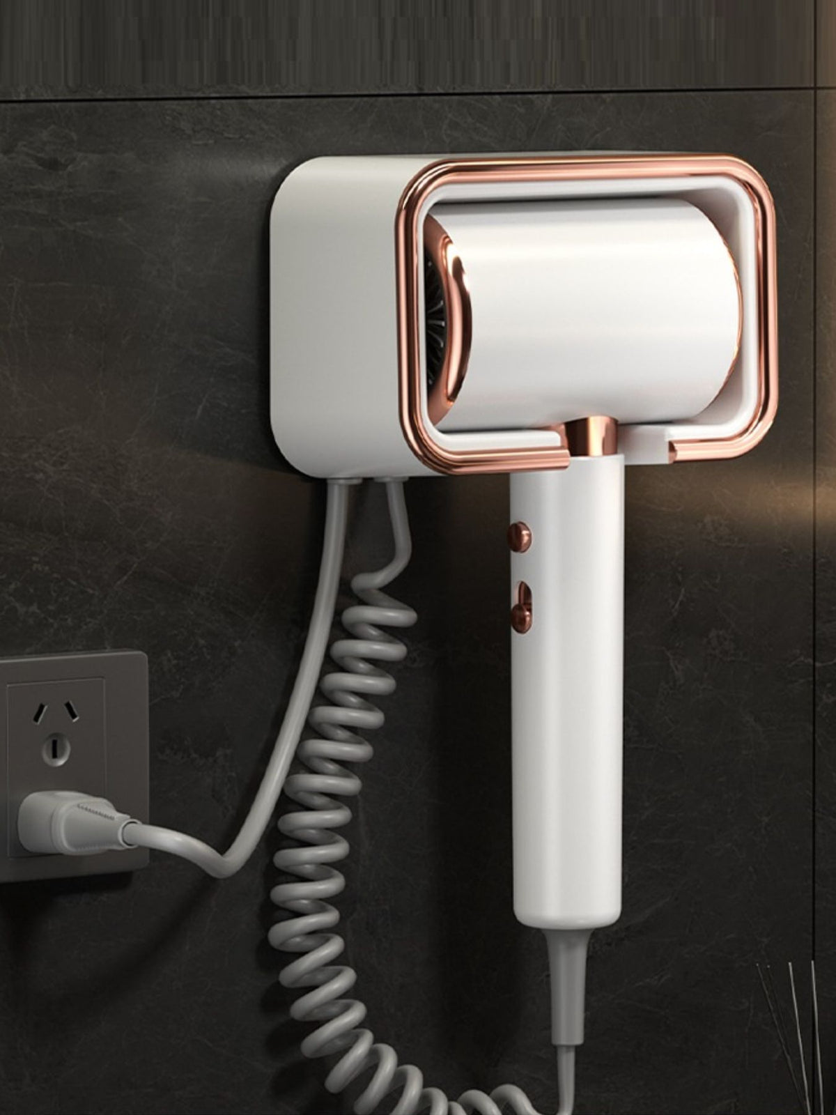 Hair dryer nozzle close up