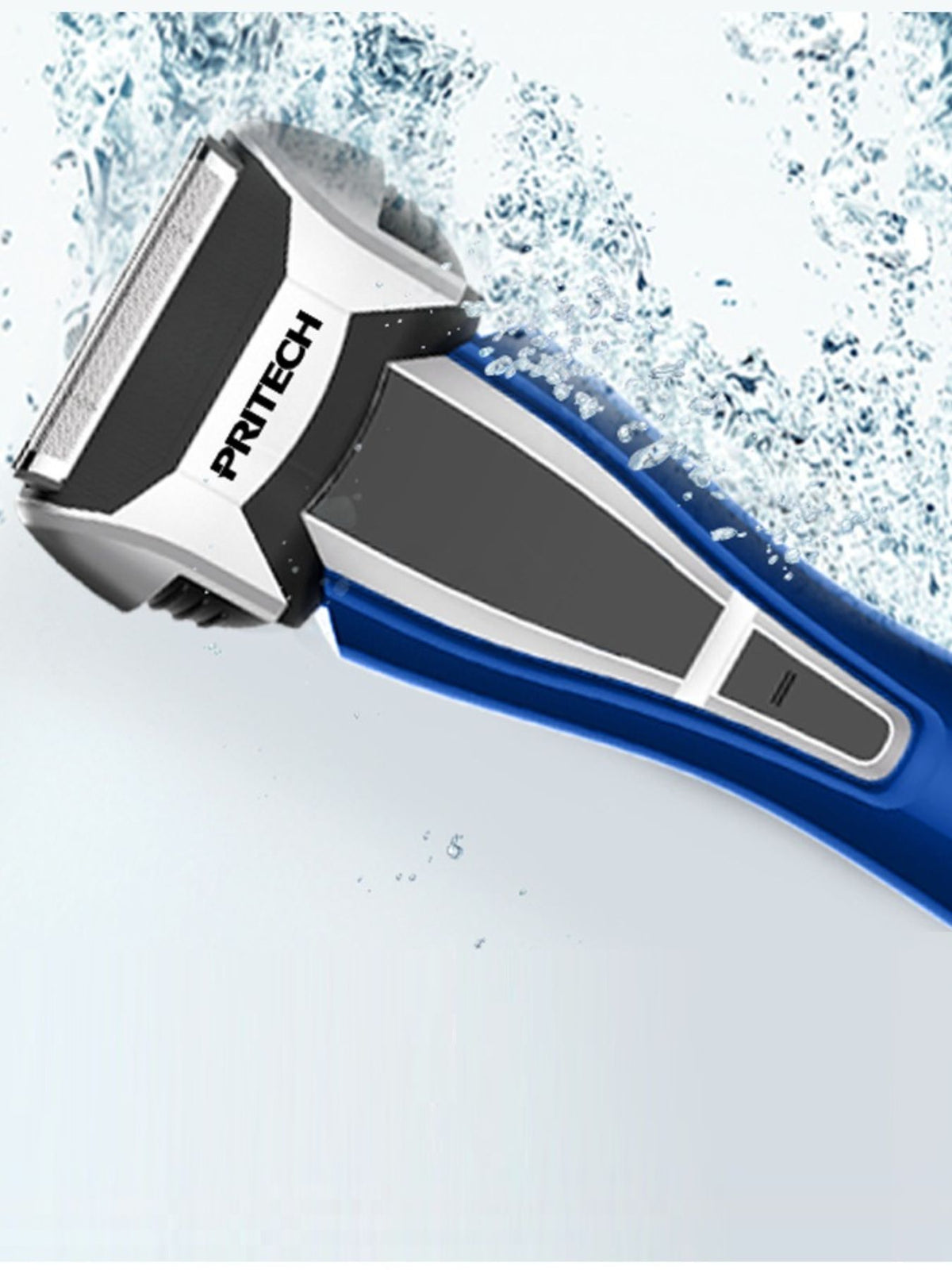 Waterproof shaver held in hand