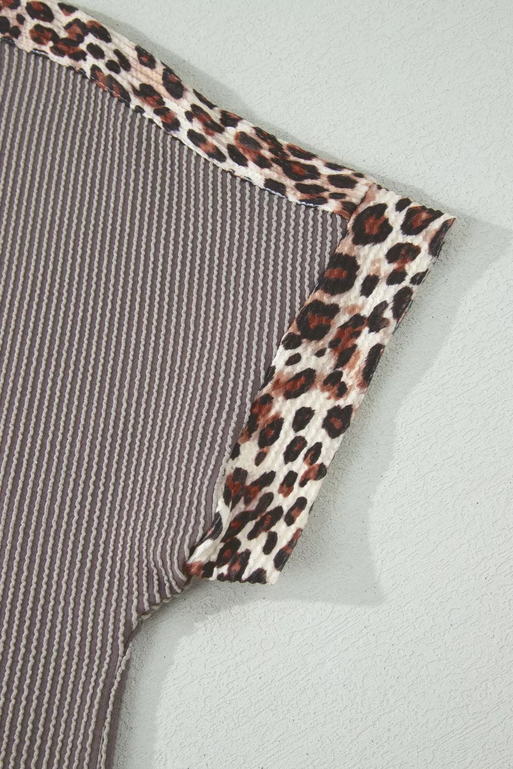Leopard trim set full outfit