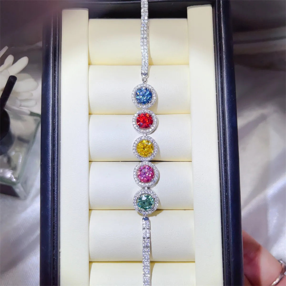5 Carat 925 Sterling Silver Moissanite Bracelet - Fashorio