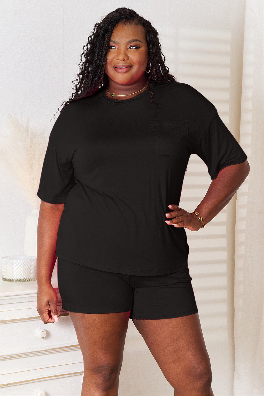 Coordinated plus size set full outfit styling