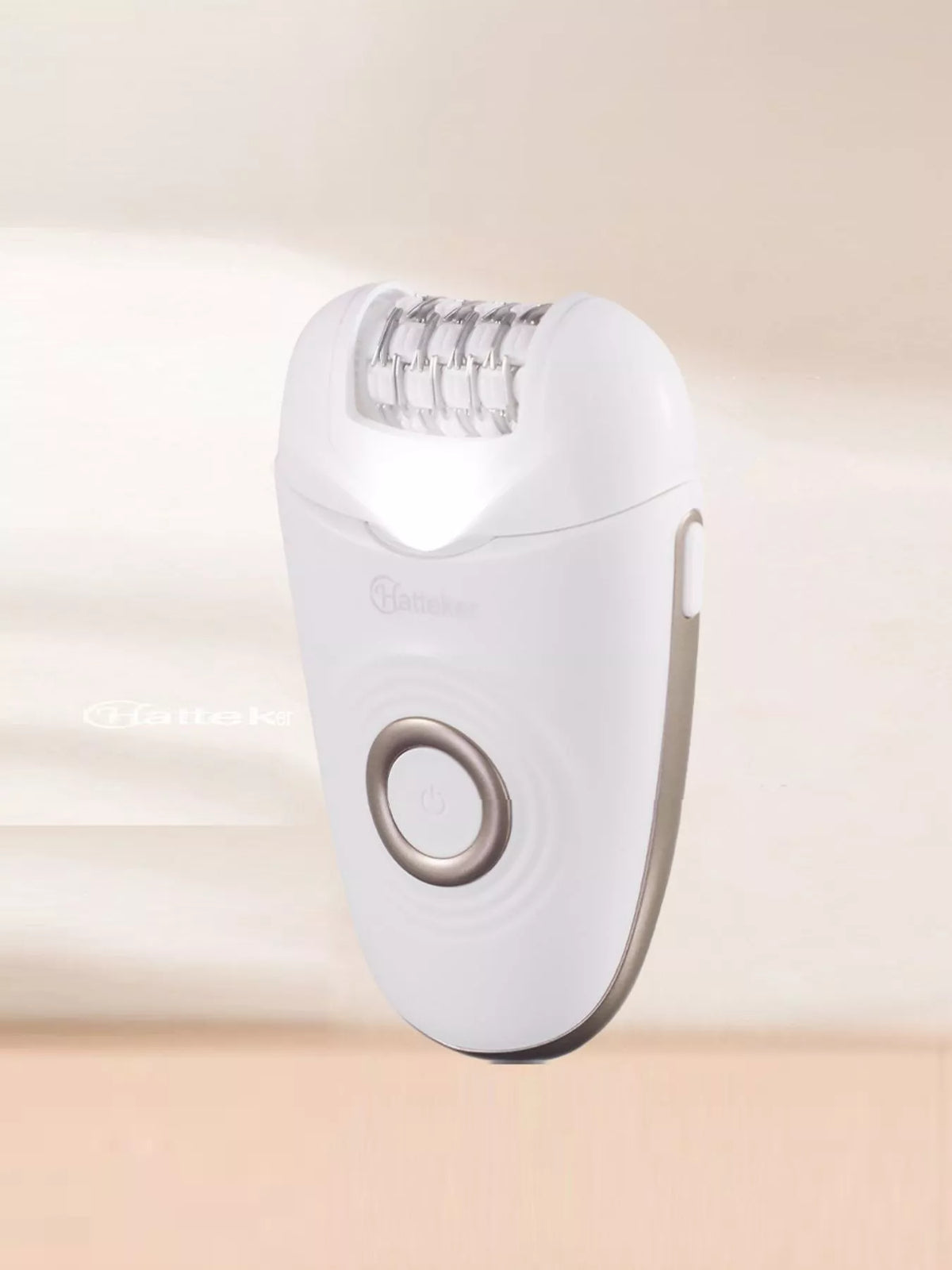 Compact epilator packed for travel