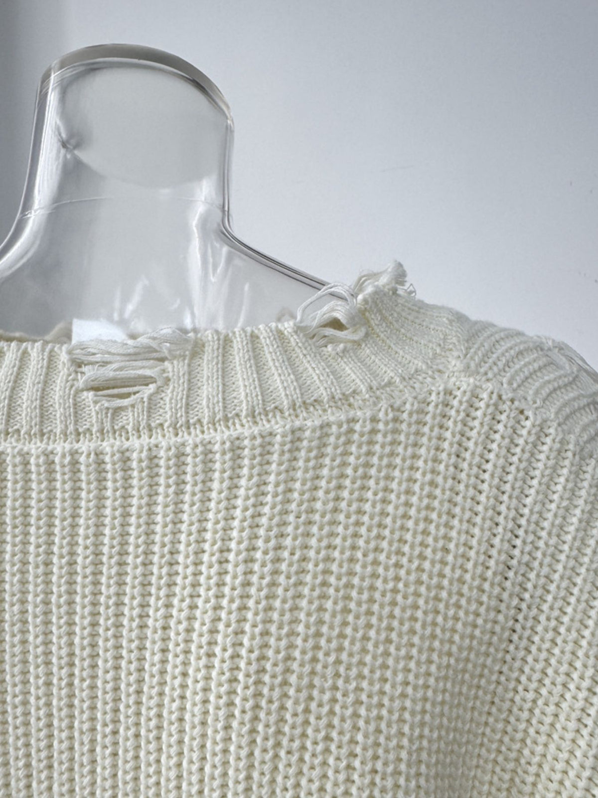 Distressed Sweater and Skirt Two Piece Set, view 19
