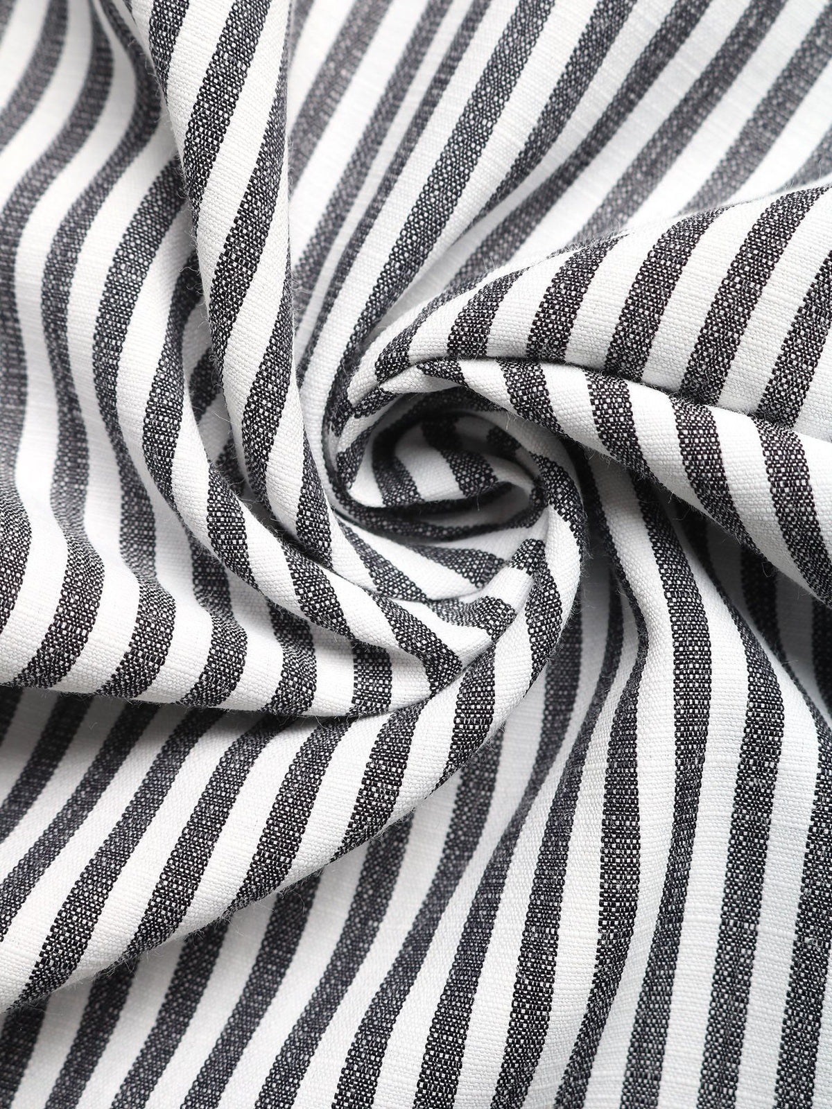 Full length styling view of the striped wide leg jumpsuit