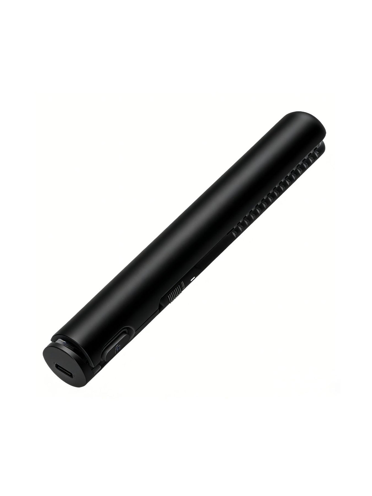 Straightener creating smooth styled hair