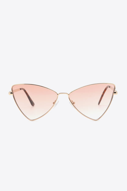Metal Frame Cat-Eye Sunglasses - Fashorio