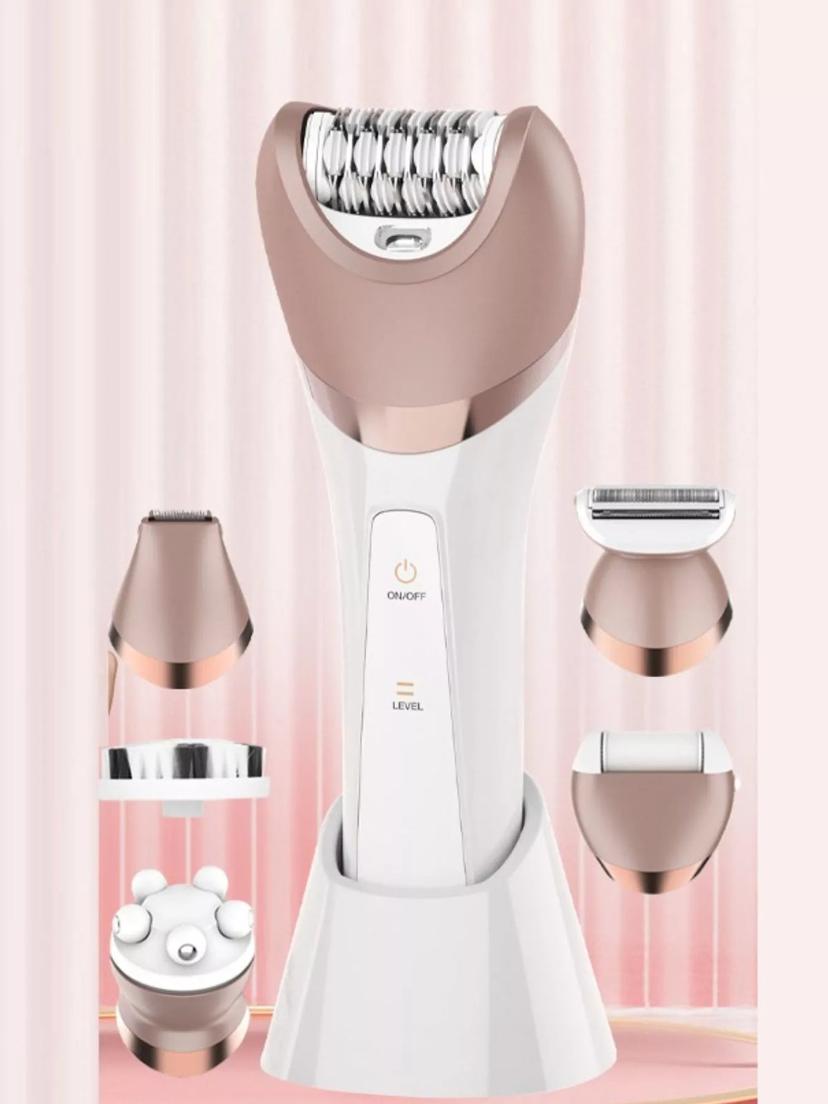 Epilator held in hand