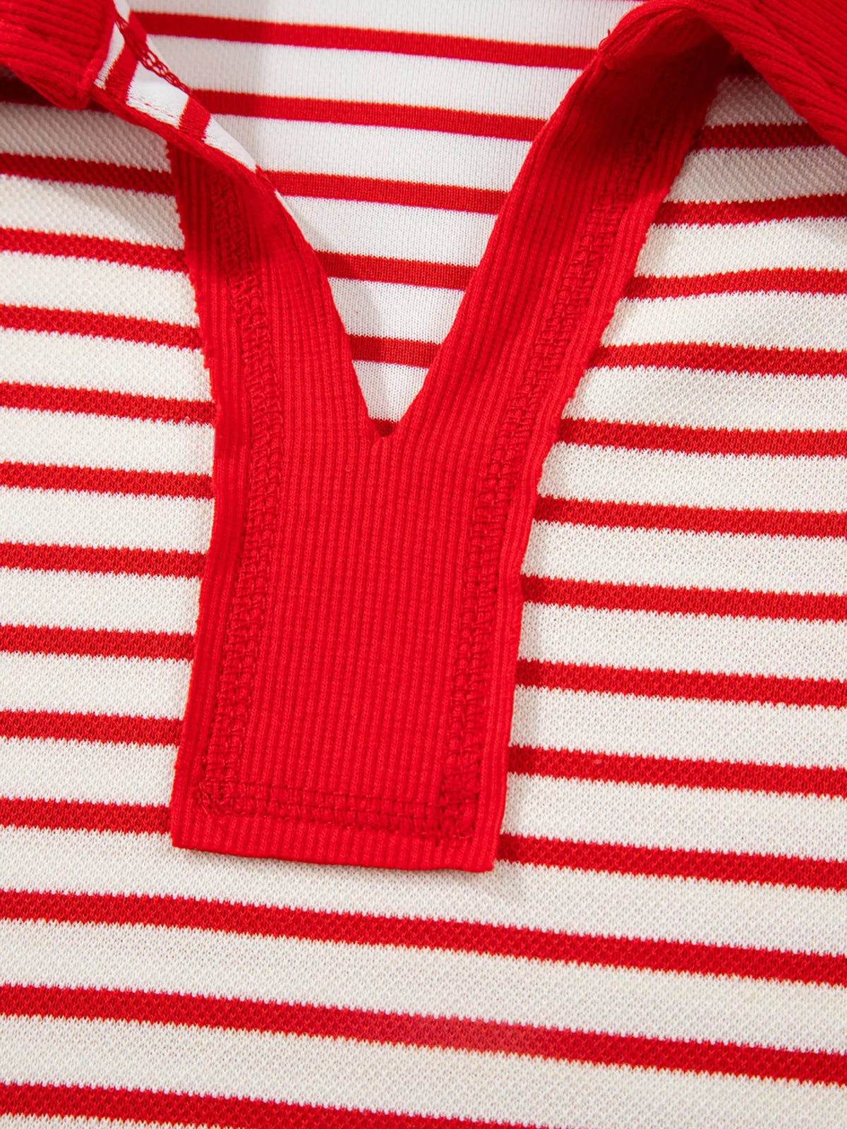 Stripe Drop Shoulder Pullover and Skort Two Piece Set, view 10