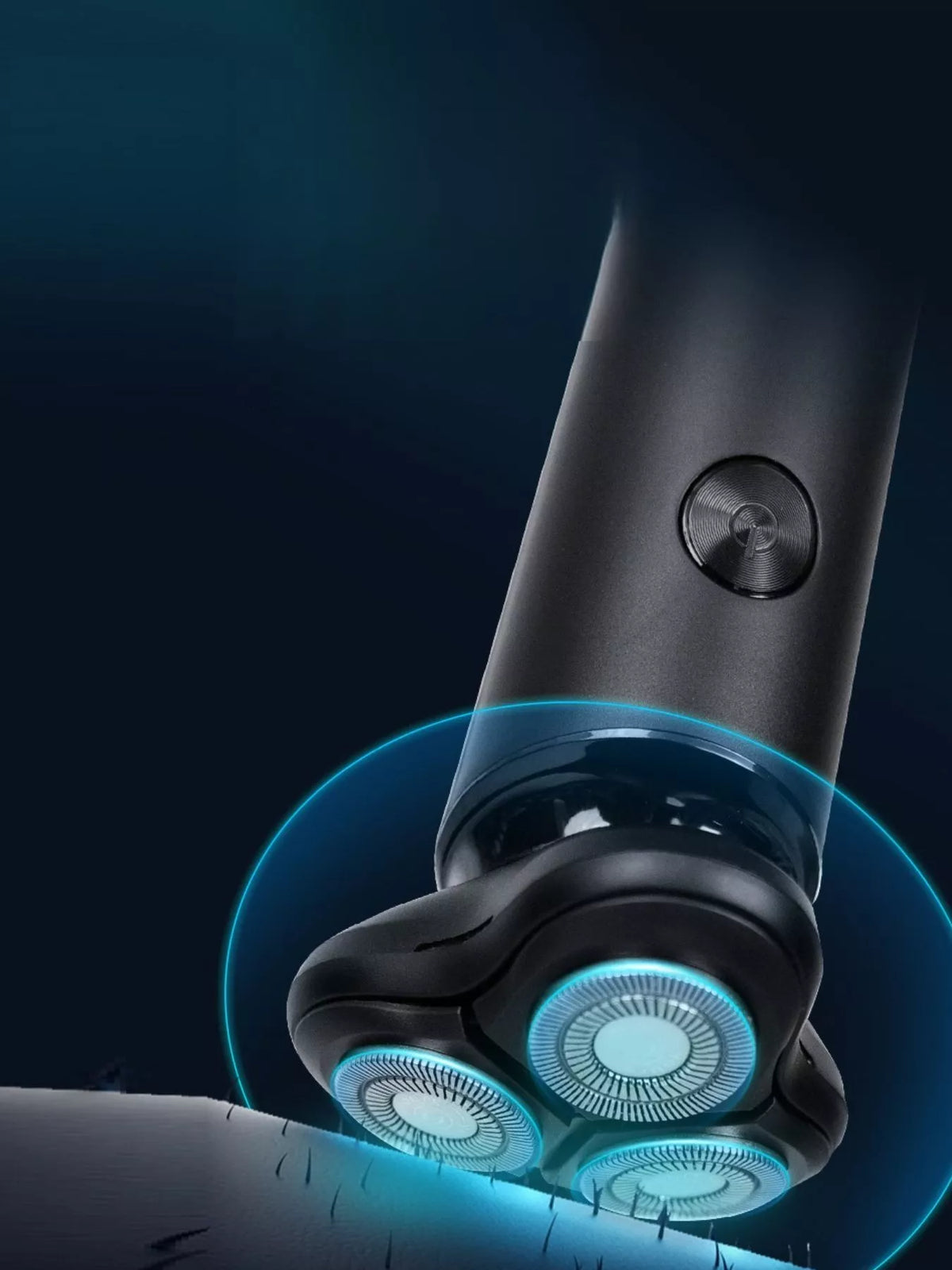 Portable electric shaver side view