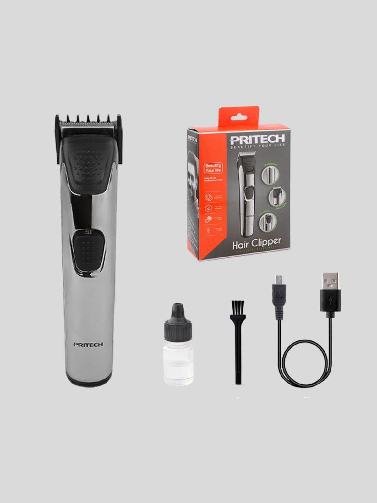 Hair clipper in use trimming
