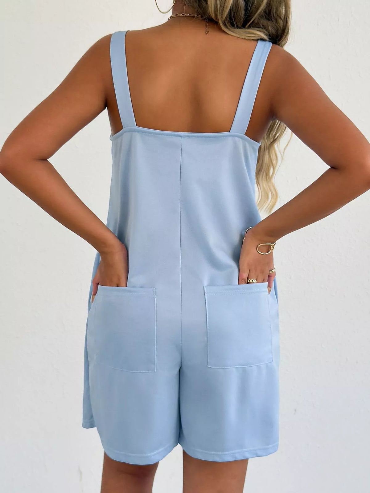 Belinda romper hem and leg detail