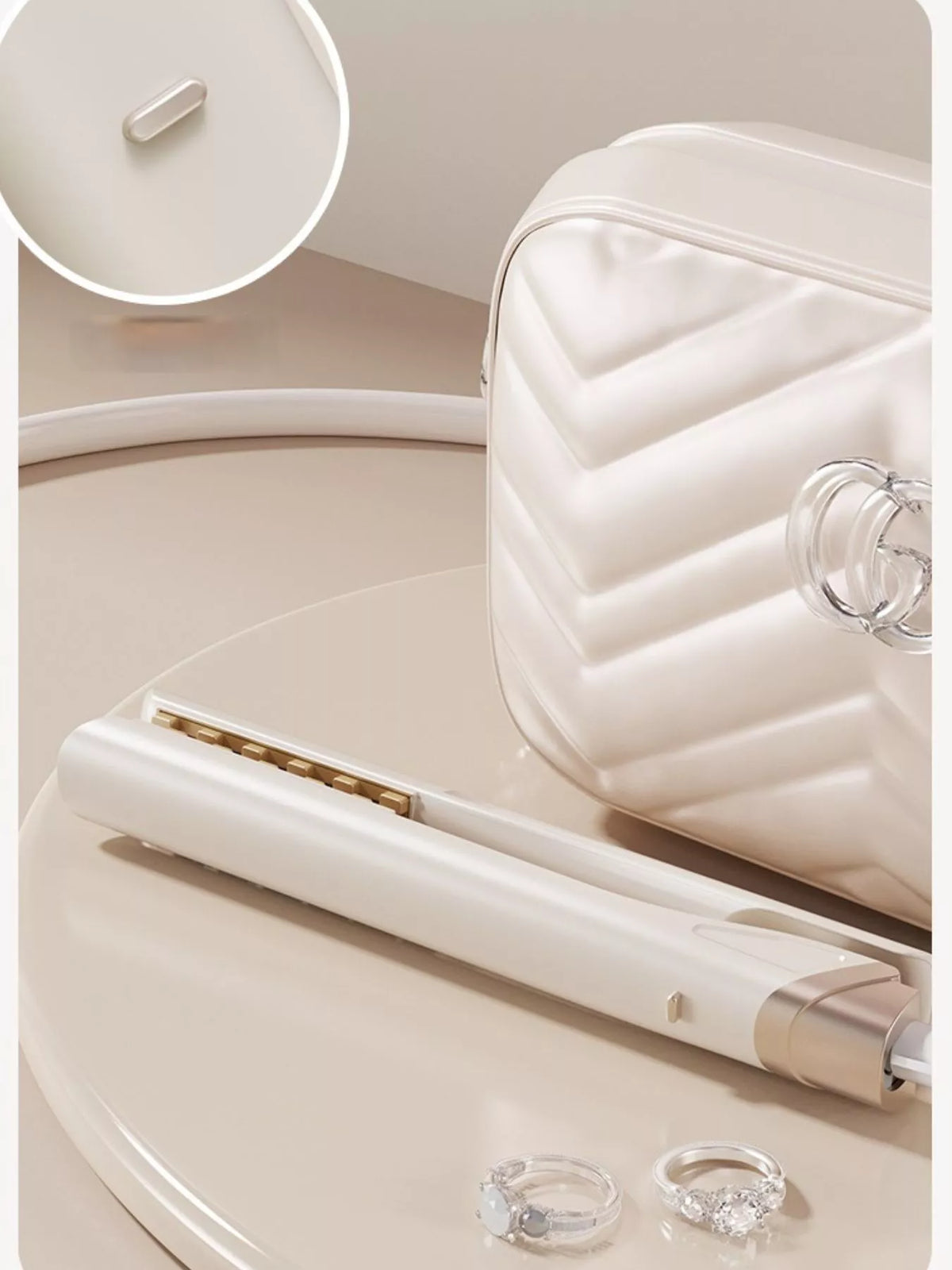 Curling iron temperature controls