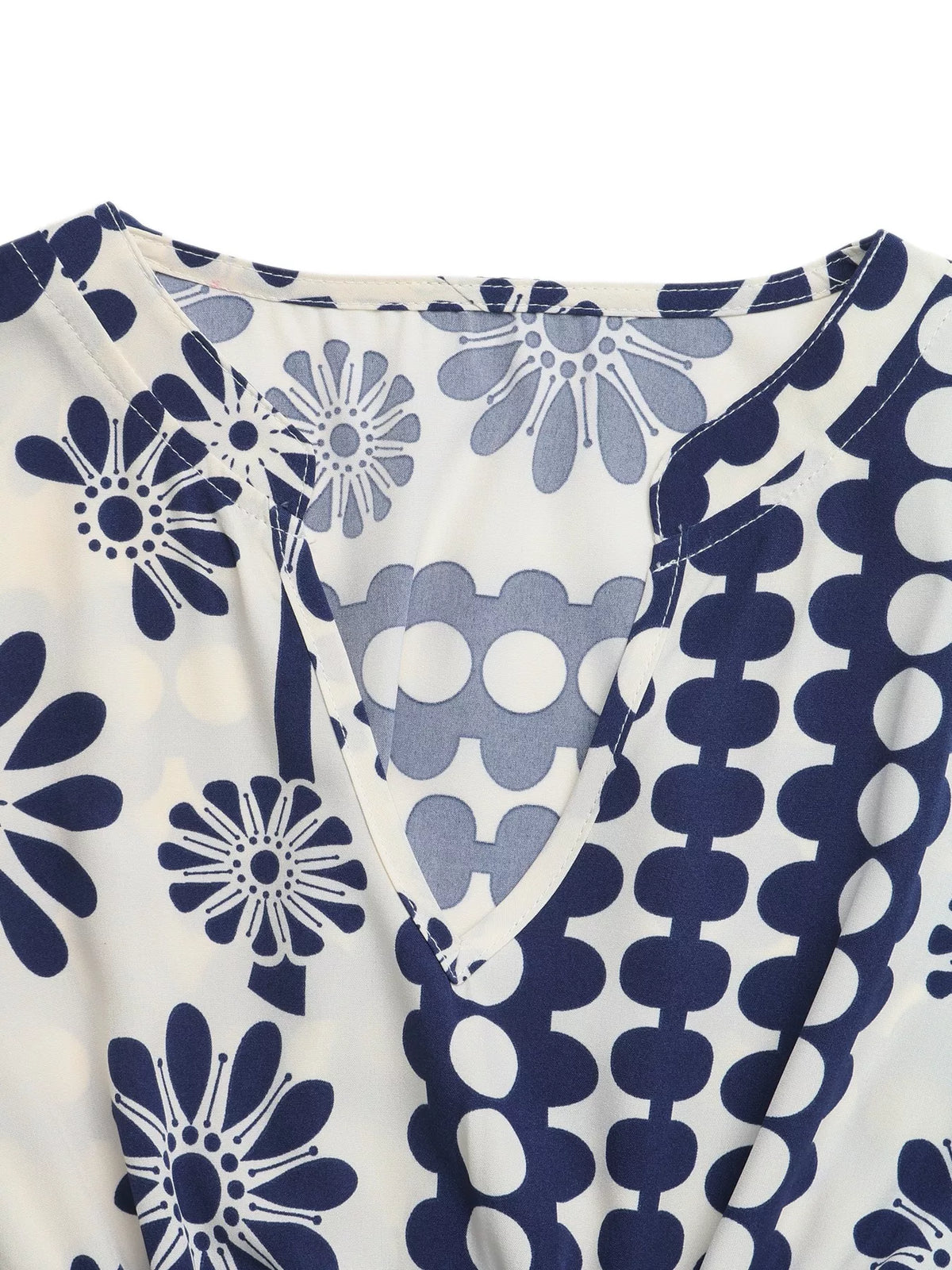 navy blue floral cutout waist maxi dress full length view