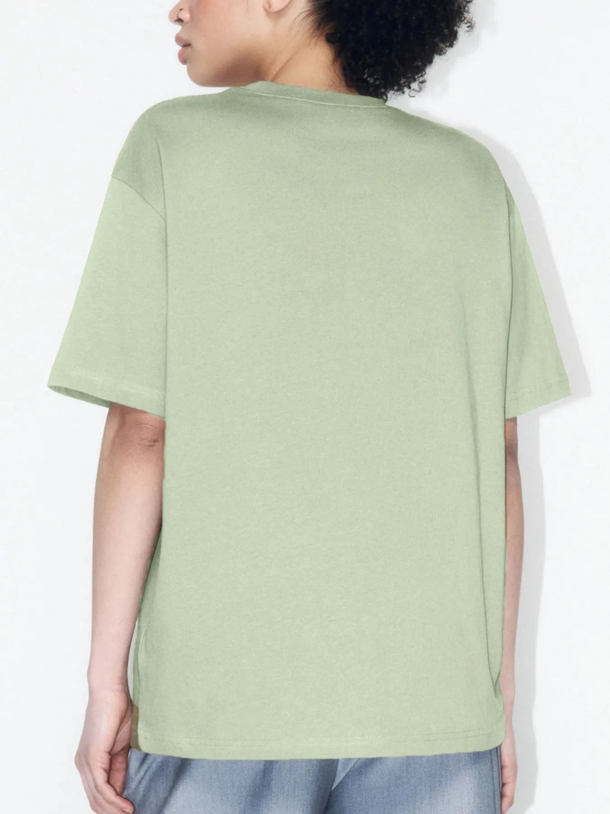 Oversized Round Neck Short Sleeve Top, view 8