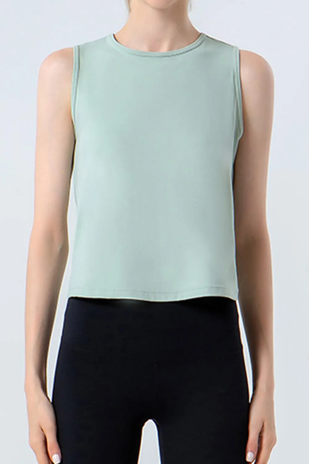 Round Neck Active Tank - Fashorio