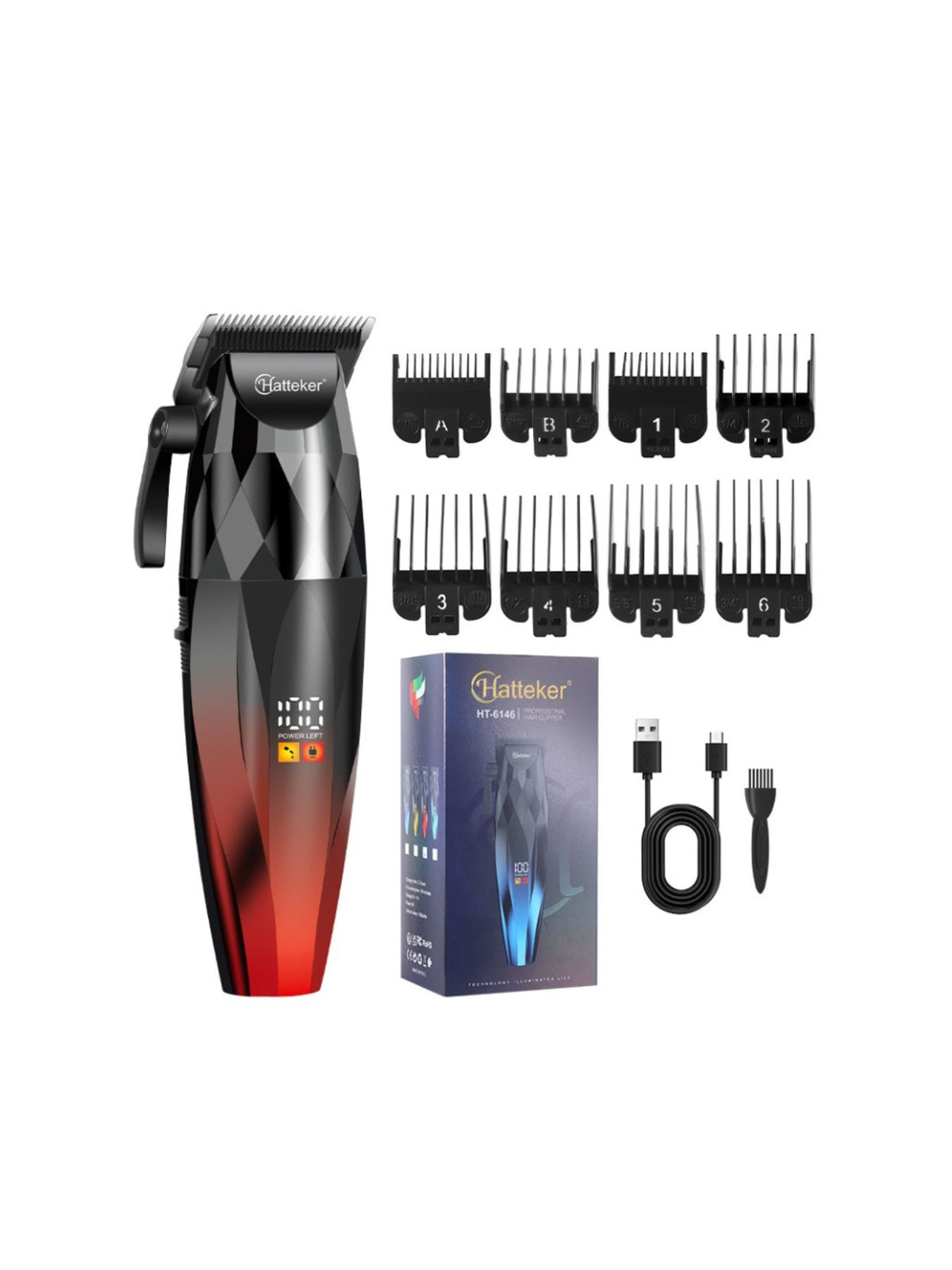 Hair clipper blade close up