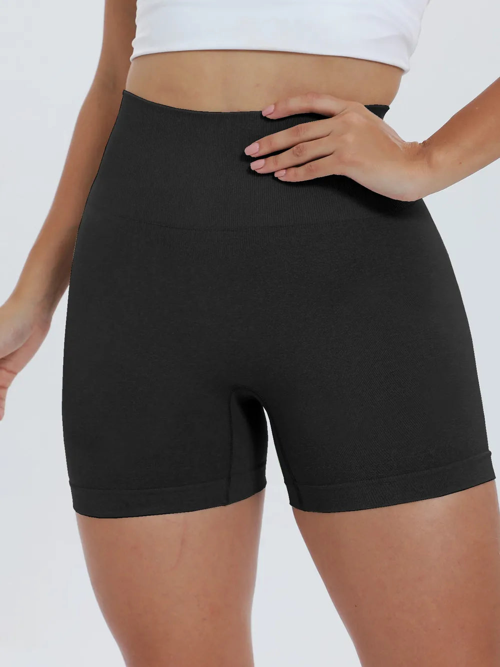 High Waist Active Shorts - Fashorio