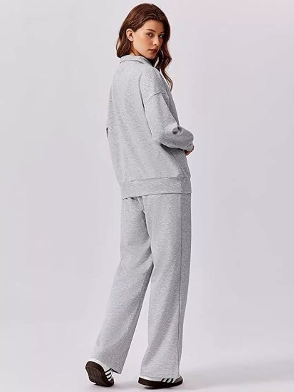 Quarter Zip Top and Pants Set, view 20