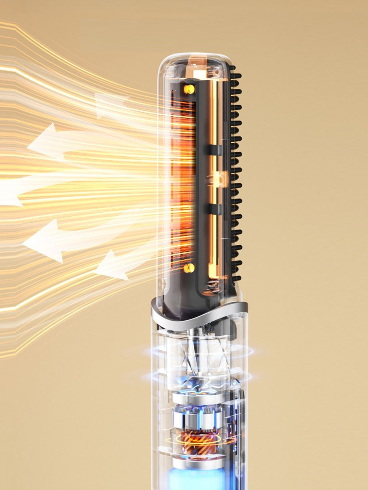 Straightening comb temperature display