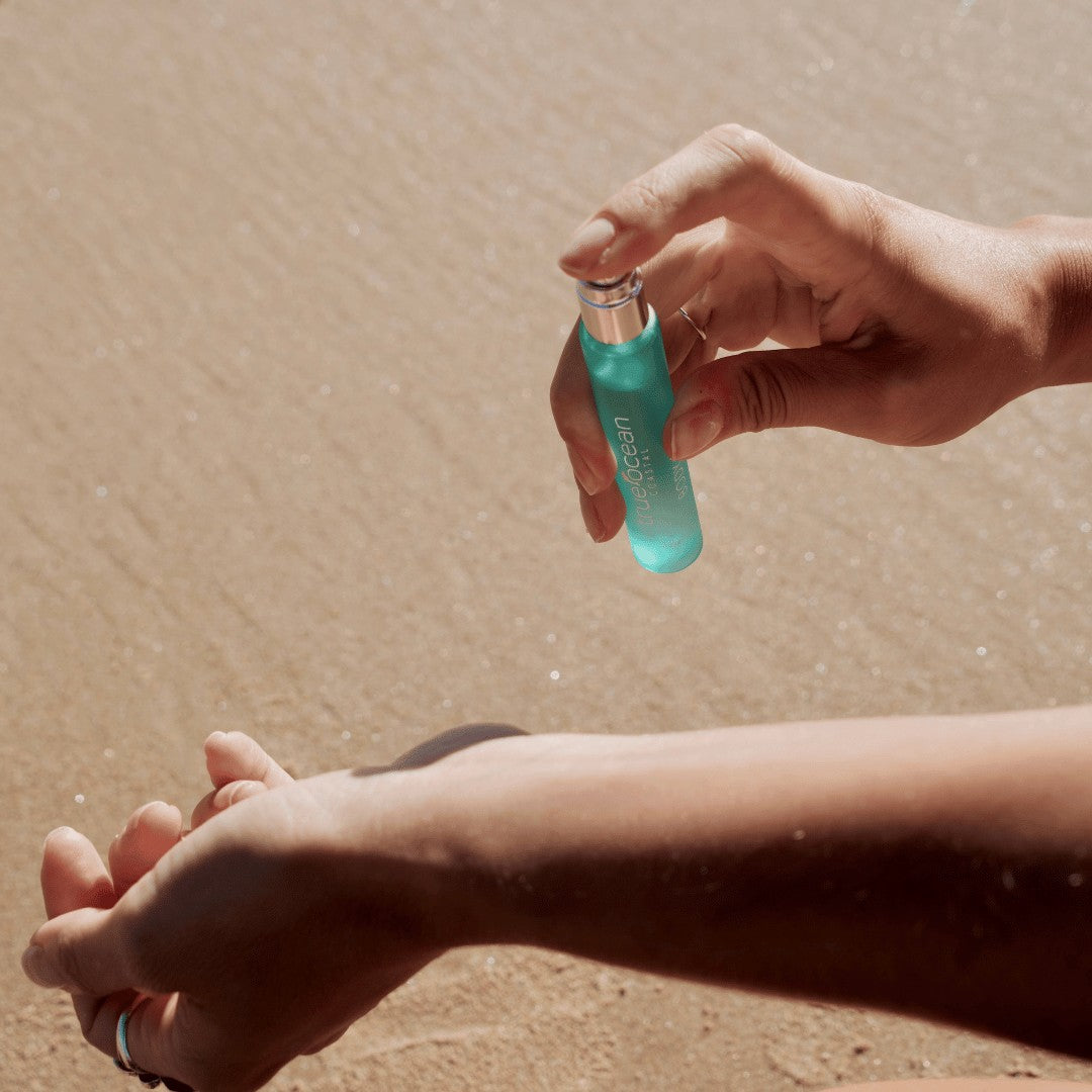 True Ocean pocket size body spray uplifting scent