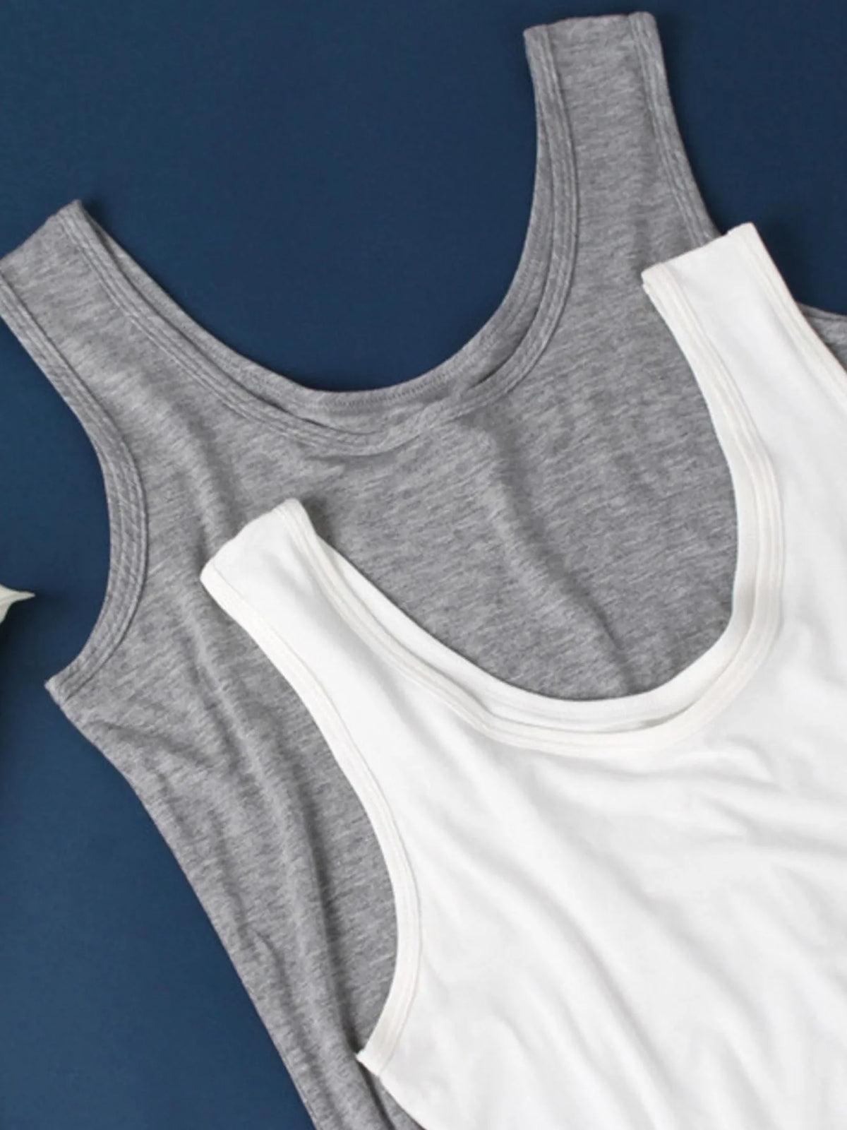 Scoop neck mini dress back detail