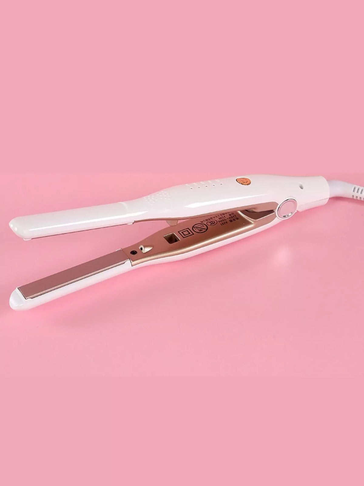 Hair straightener with power cord