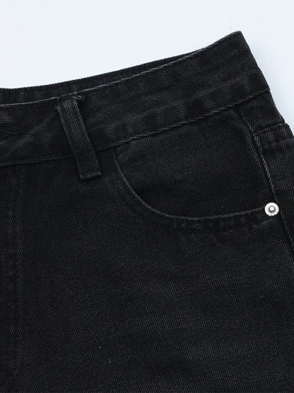 Men's Washed Denim Shorts - Fashorio