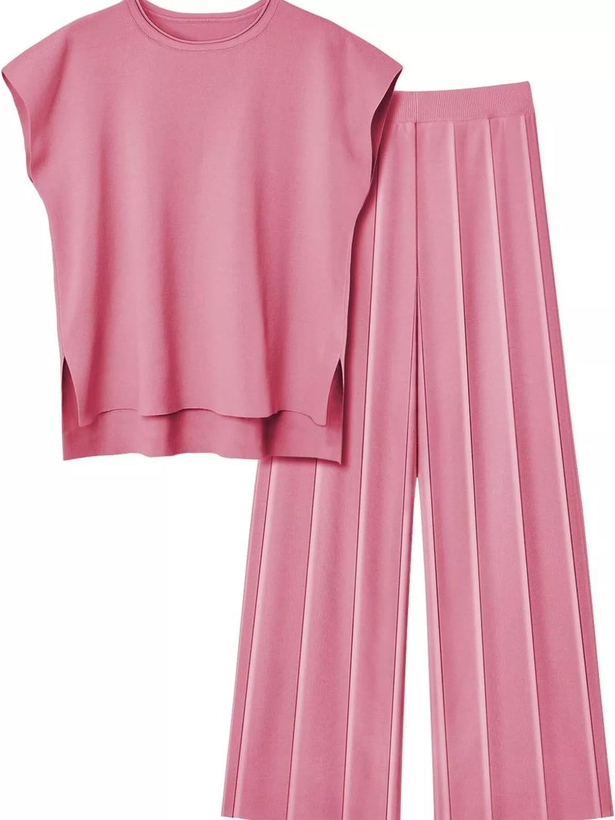 Cap Sleeve Top and Pants Knit Set, view 28