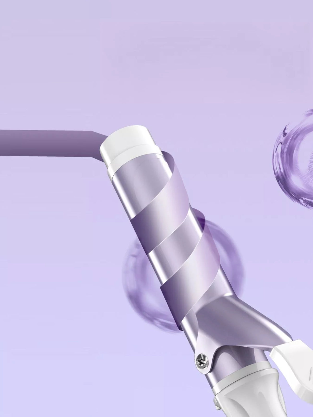 Curling iron power button and display