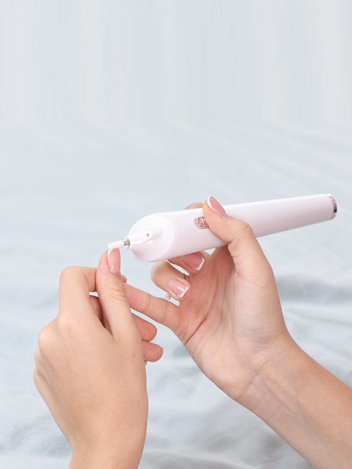 Electric nail file side view