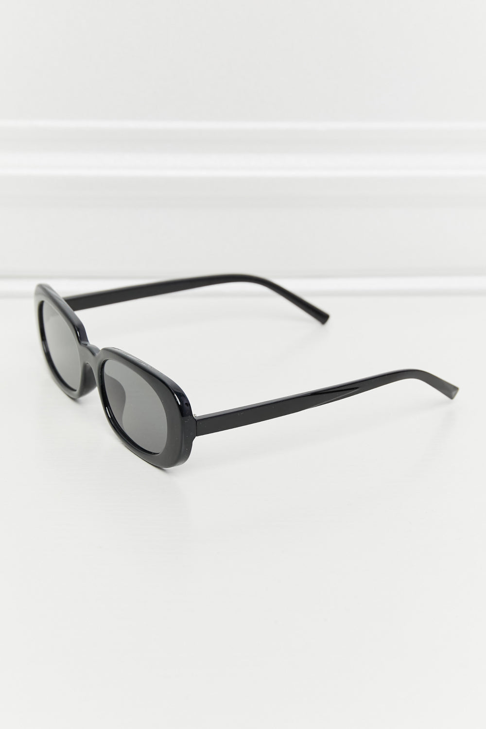 Oval Full Rim Sunglasses Black One Size - Fashorio