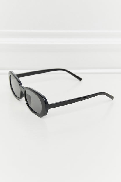 Oval Full Rim Sunglasses Black One Size - Fashorio