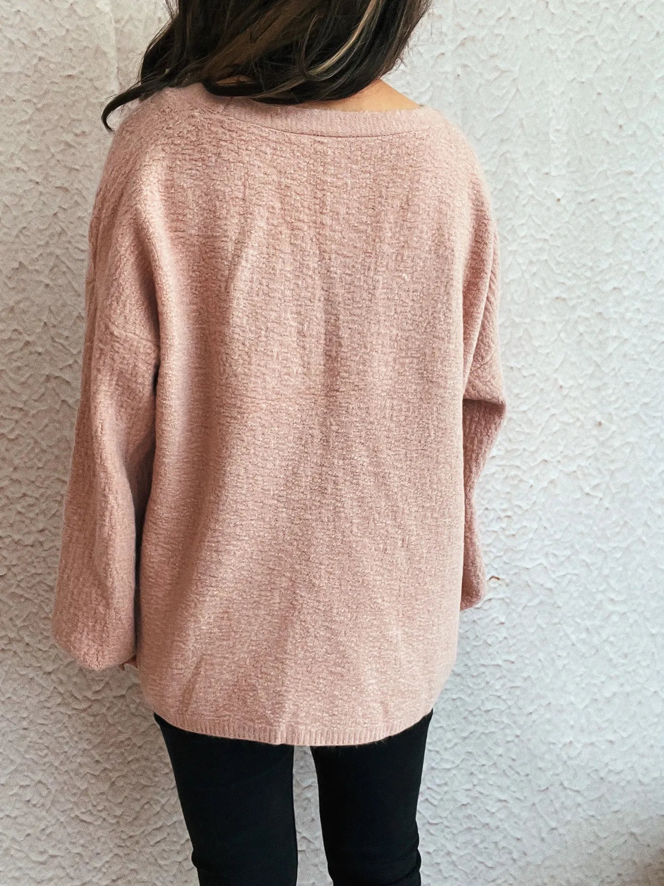 Open Front Long Sleeve Cardigan - Fashorio