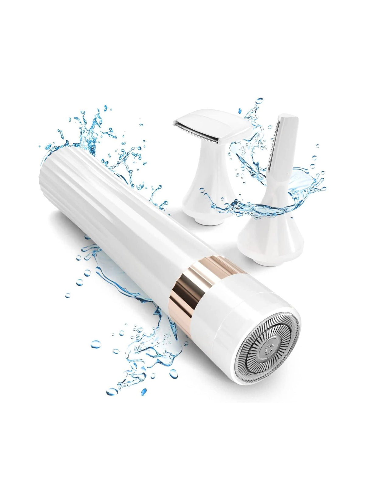 White painless electric epilator full view