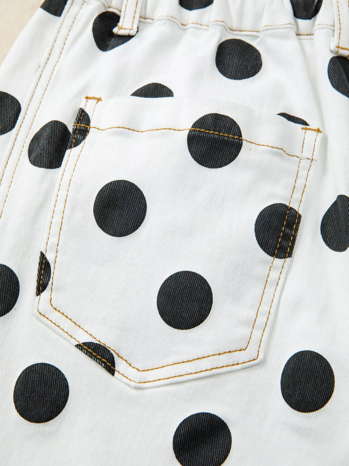 Polka Dot High Waist Jeans, view 10