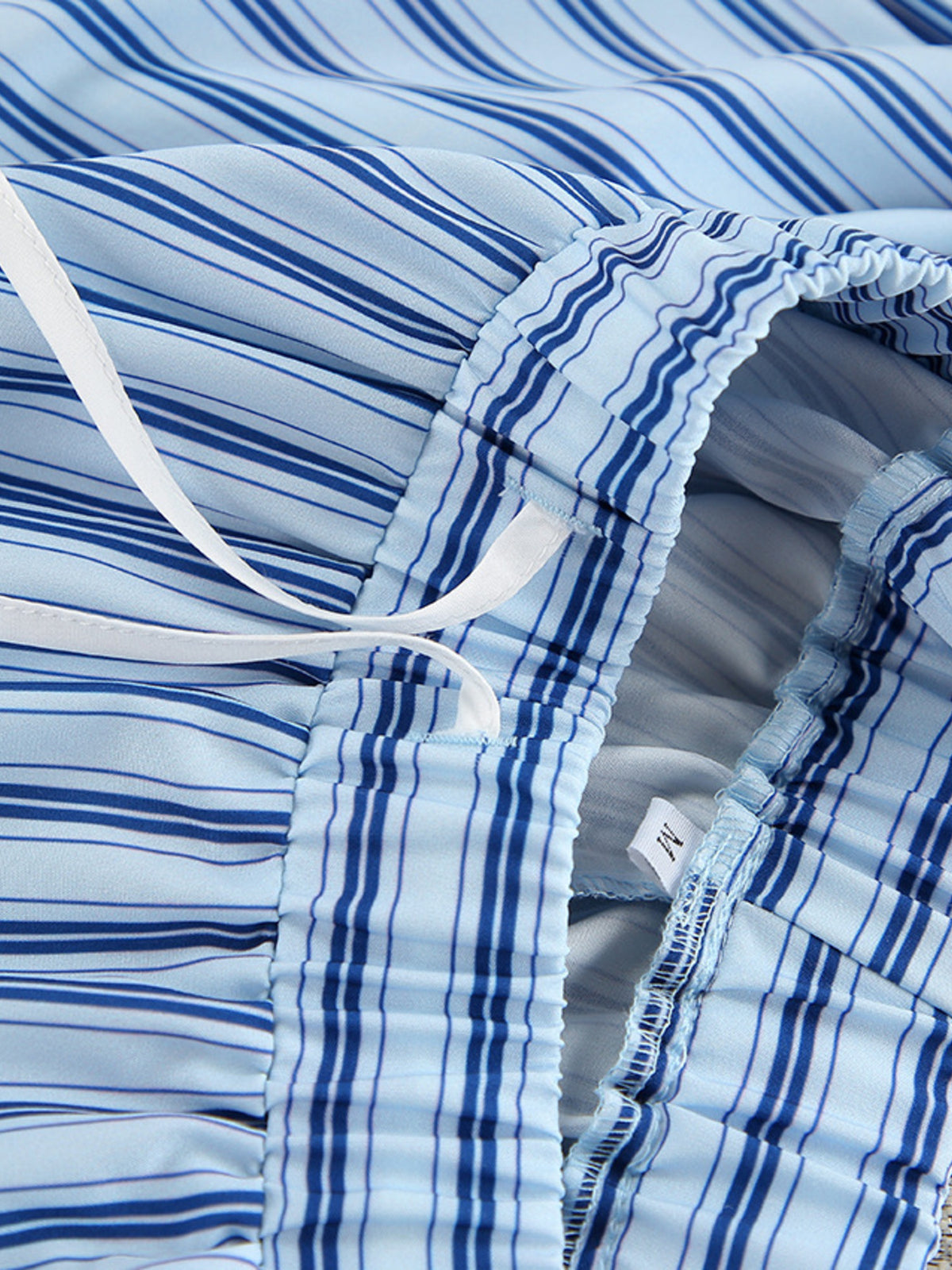 Striped Cami Shirt and Pants Lounge Set, view 18