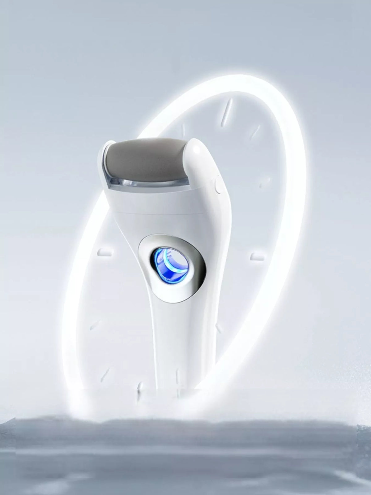 Nail buffer smoothing heel