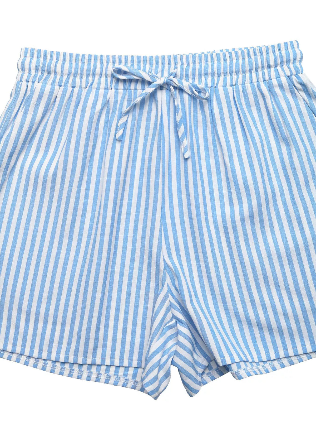 Striped Bow Sleeveless Top and Shorts Two Piece Set, view 12
