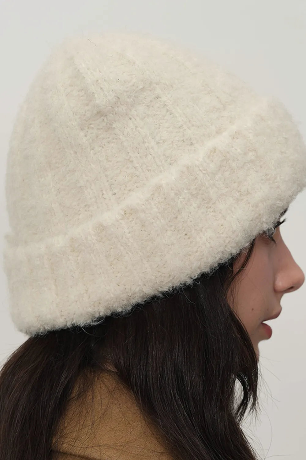 Solid Color Thermal Knit Hat - Fashorio