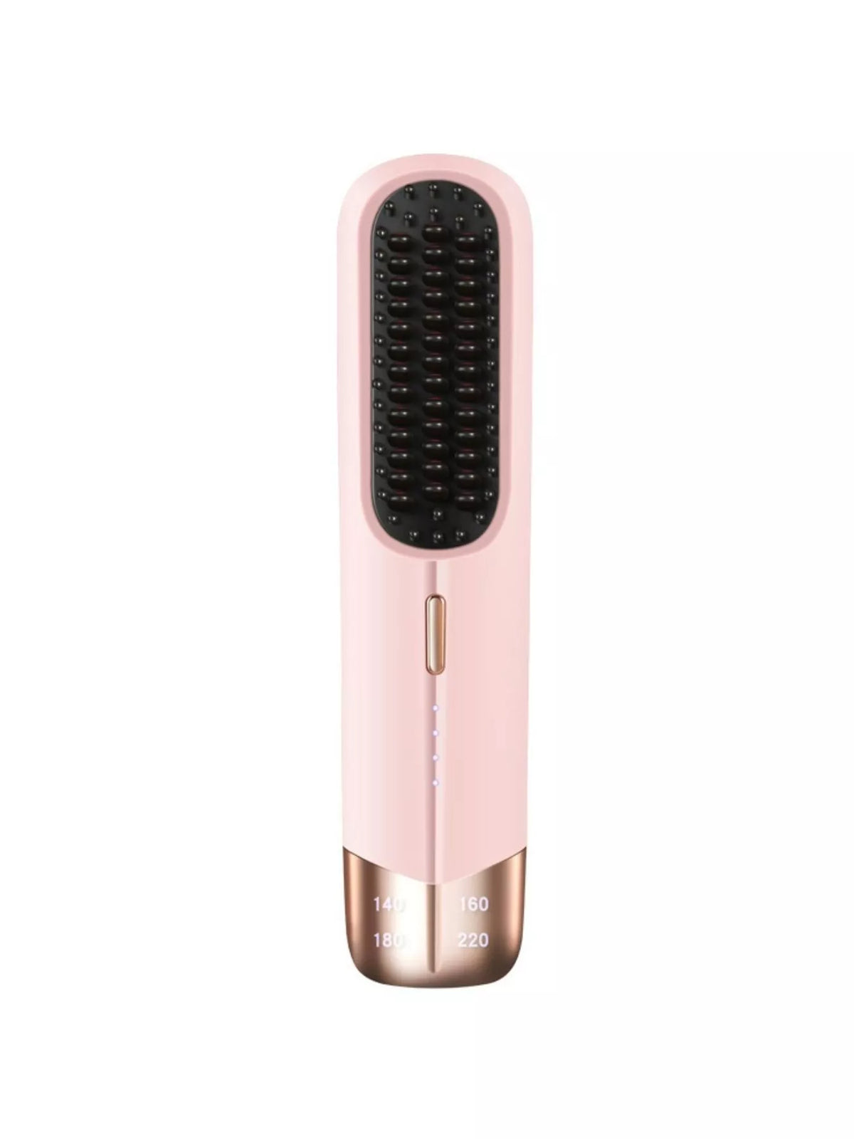 Heated brush bristles close up