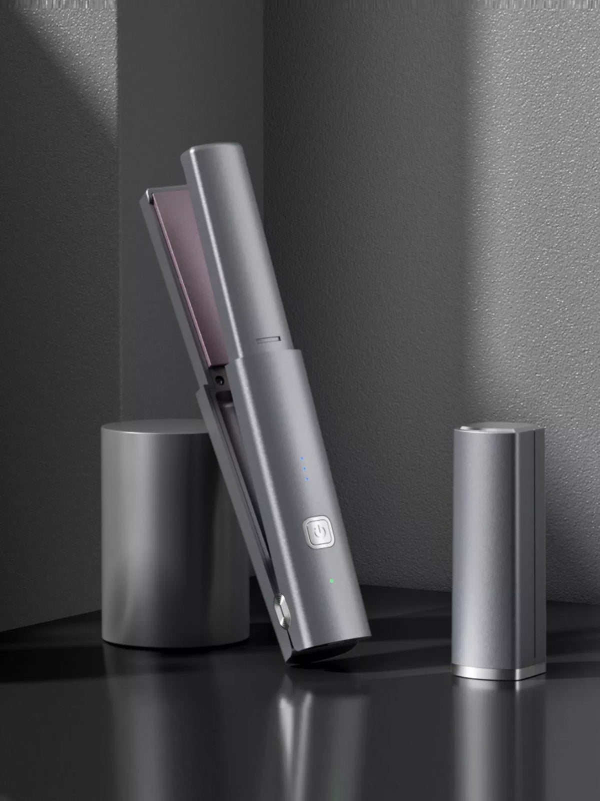Straightener size comparison in hand