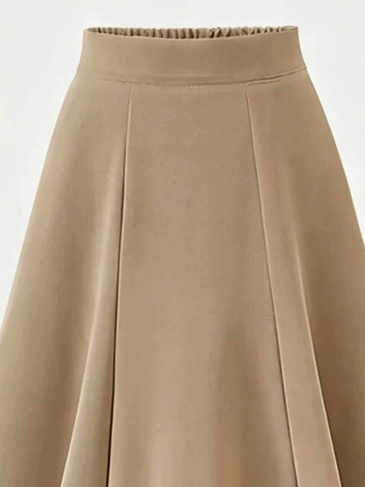 Pleated midi skirt in a rust colourway