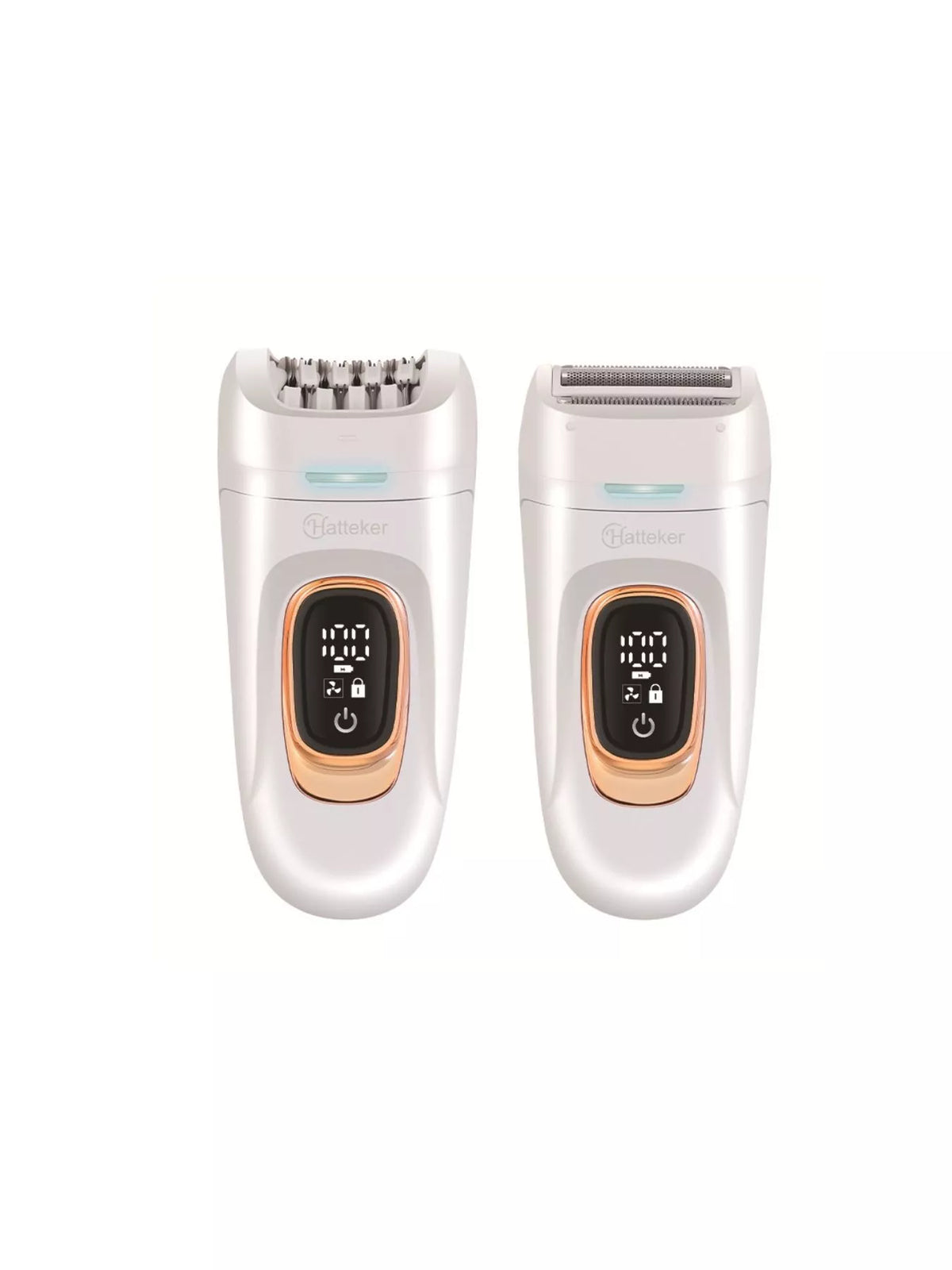 Portable epilator side view