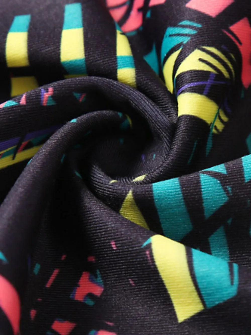 Printed Wide Waistband Active Leggings with Stirrups - Fashorio