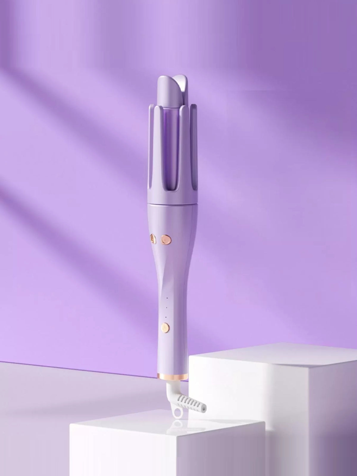Ceramic curling iron with power cord