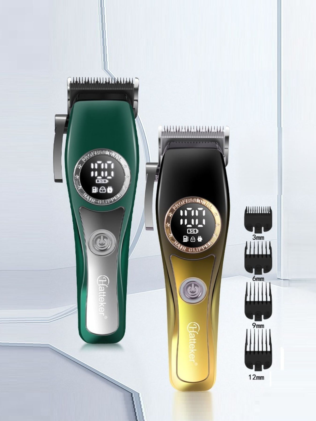 Cordless hair clipper side view