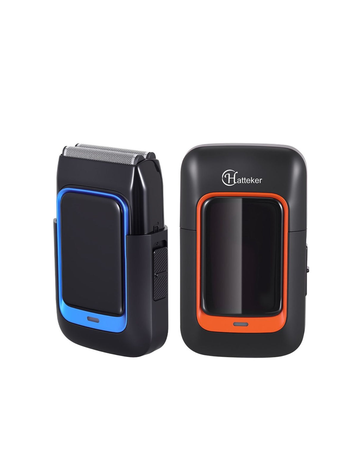Electric shaver held in hand